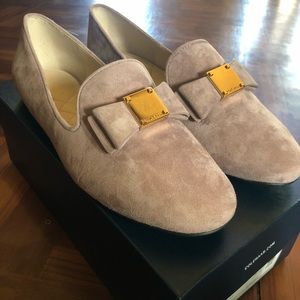 COLE HAAN Tali Bow Loafers (Mauve)